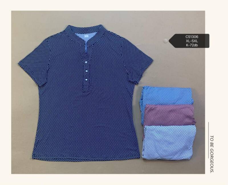 Bluzki damskie Roz XL-5XL, Mix Kolor Paczka 12 szt
